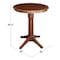 International Concepts Round 30 in Round Top Pedestal Table, 34.9 inH, Espresso, 30 W, 30 L, 35.9 in H, Wood, Espresso K581-30RT-27B-6B - alternate 2